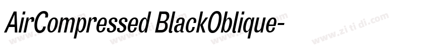 AirCompressed BlackOblique字体转换
